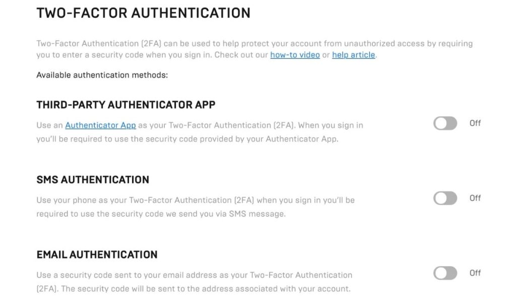 What is Two-Factor Authentication (2FA) on Fortnite?