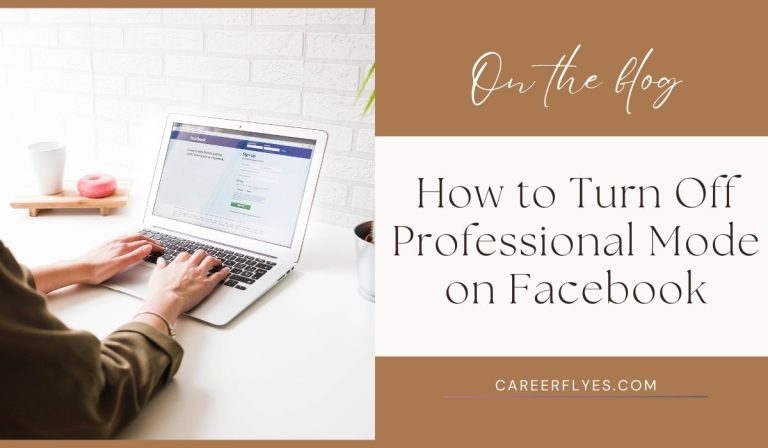 How to Turn Off Professional Mode on Facebook