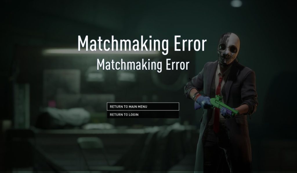 What is the Payday 3 Matchmaking Error