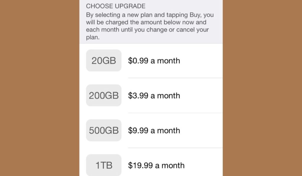 iCloud Storage Plans and Pricing