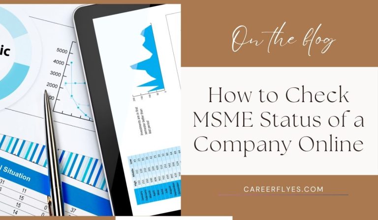 How to Check MSME Status of a Company Online